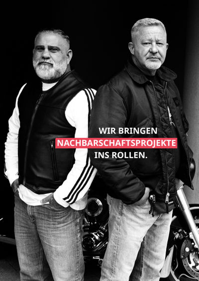 Wir bringen Nachbarschaftsprojekte ins Rollen.